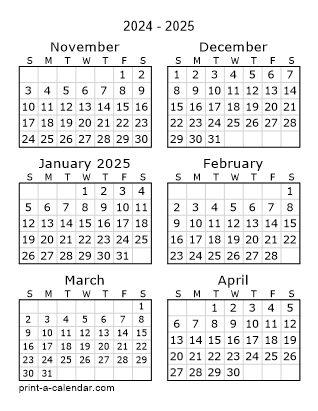 Next Six Months | One page